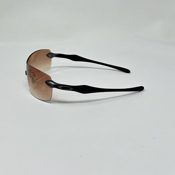 Oakley Dartboard Sunglasses Frame Only Rimless Shield Matte Black Scratched Lens